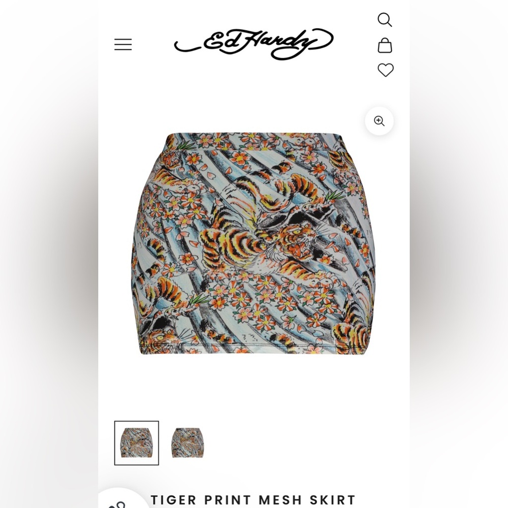 Ed Hardy Mesh Mini Skirt